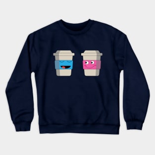 Coffee For Him and Her Crewneck Sweatshirt